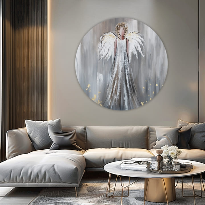 Στρογγυλές ζωγραφιές με ακρυλικό Tender Guardian | διαφορετικές διαστάσεις