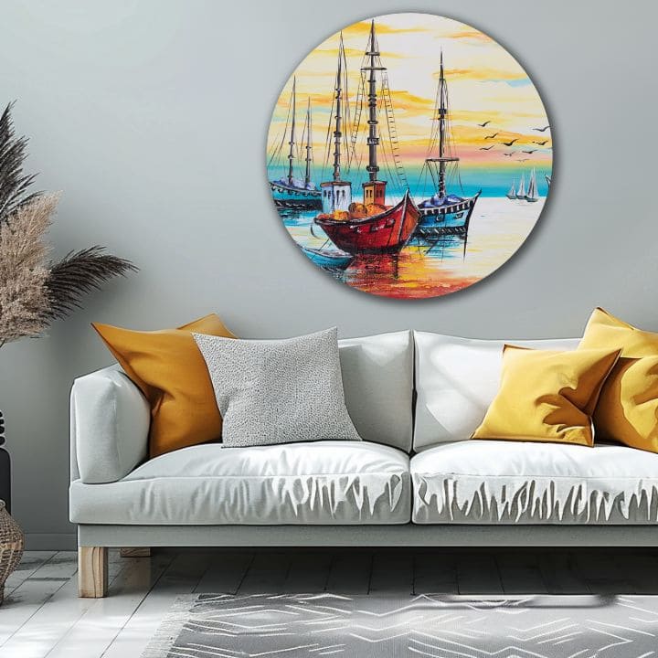 Στρογγυλή ζωγραφισμένη ζωγραφική Άπειρη ομορφιά | διαφορετικές διαστάσεις