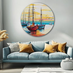 Στρογγυλή ζωγραφισμένη ζωγραφική Άπειρη ομορφιά | διαφορετικές διαστάσεις