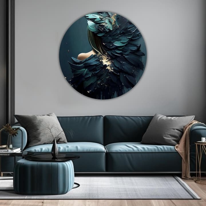 Στρογγυλές ζωγραφιές με ακρυλικό Angel Calling | διαφορετικές διαστάσεις