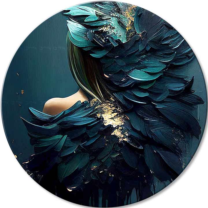 Στρογγυλές ζωγραφιές με ακρυλικό Angel Calling | διαφορετικές διαστάσεις