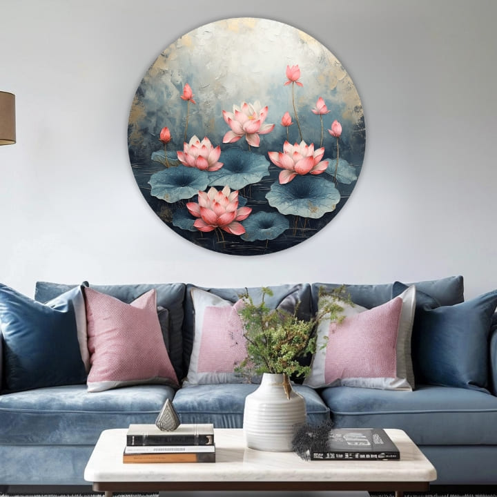 Στρογγυλές ζωγραφιές με ακρυλικό Blossoming Mystery | διαφορετικές διαστάσεις