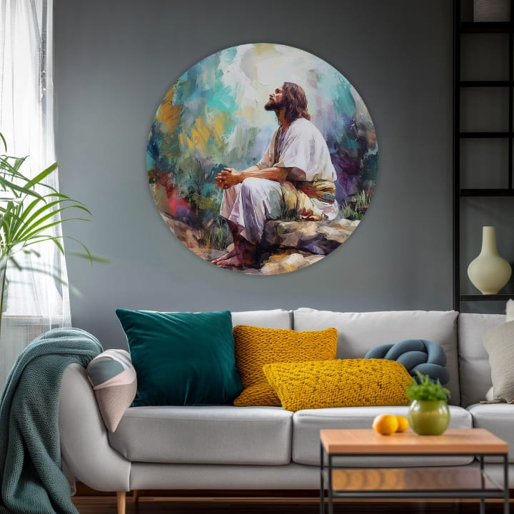 Στρογγυλές ζωγραφιές με ακρυλικό Πνευματική ειρήνη | διαφορετικές διαστάσεις