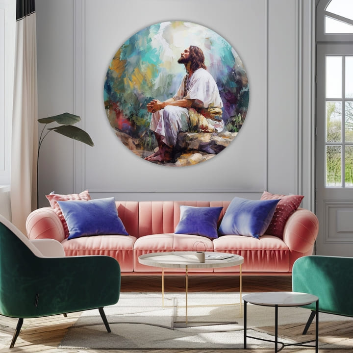 Στρογγυλές ζωγραφιές με ακρυλικό Πνευματική ειρήνη | διαφορετικές διαστάσεις