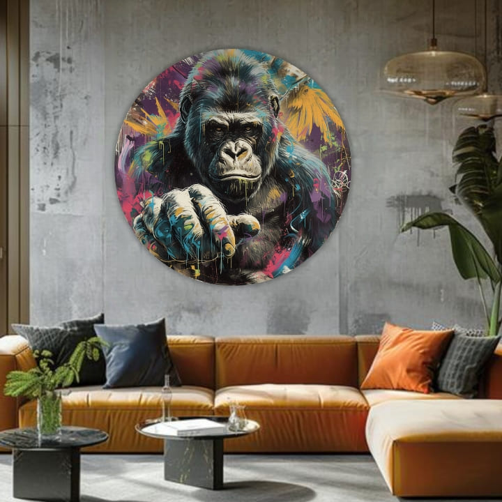 Στρογγυλές ζωγραφιές με ακρυλικό Μια ιστορία στα μάτια | διαφορετικές διαστάσεις