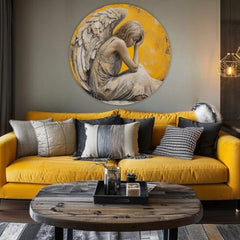 Στρογγυλές ζωγραφιές με ακρυλικό Φτερά της Ειρήνης | διαφορετικές διαστάσεις