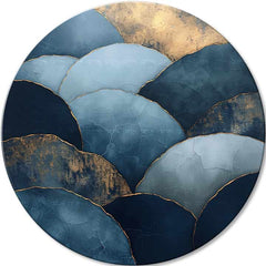 Στρογγυλές ζωγραφιές με ακρυλικό Mountain gold | διαφορετικές διαστάσεις