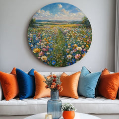 Στρογγυλές ζωγραφιές με ακρυλικό Η μυρωδιά των λουλουδιών