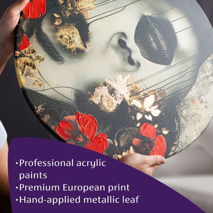 Στρογγυλές ζωγραφιές με ακρυλικό Mountain Cottage