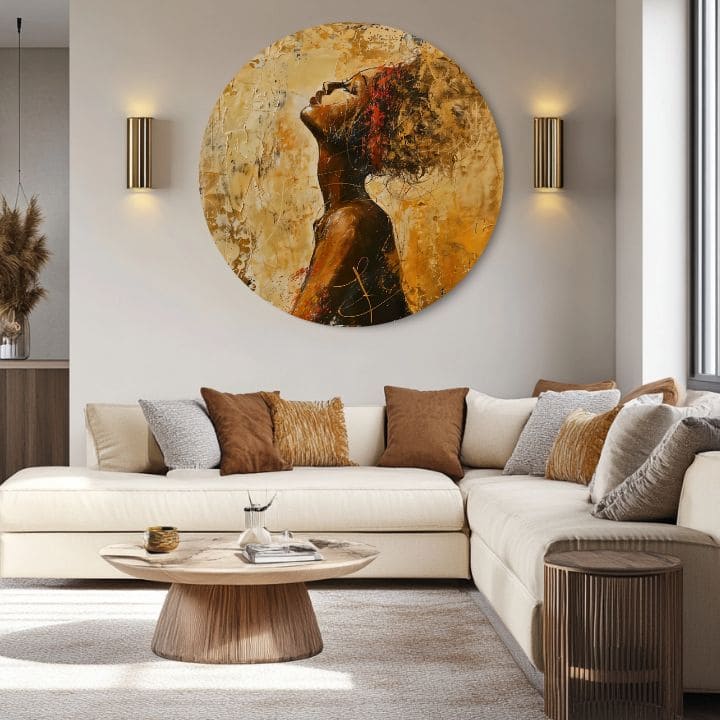 Στρογγυλές ζωγραφιές με ακρυλικό Παθιασμένο πρωινό