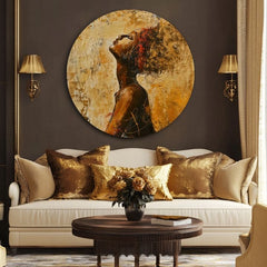 Στρογγυλές ζωγραφιές με ακρυλικό Παθιασμένο πρωινό