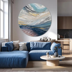 Στρογγυλές ζωγραφιές με ακρυλικό Μια νέα αρχή | διαφορετικές διαστάσεις