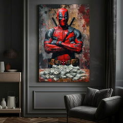 Ζωγραφική Deadpool: Χρήματα και Χάος | Ακρυλικές Λεπτομέρειες