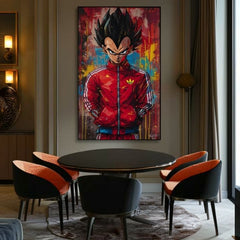 Saiyan: Πίνακας με τη Δύναμη του Πολεμιστή | Ακρυλικές Λεπτομέρειες