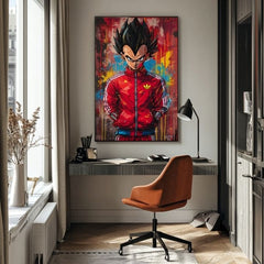 Saiyan: Πίνακας με τη Δύναμη του Πολεμιστή | Ακρυλικές Λεπτομέρειες