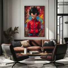 Saiyan: Πίνακας με τη Δύναμη του Πολεμιστή | Ακρυλικές Λεπτομέρειες