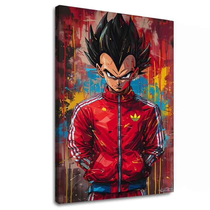 Saiyan: Πίνακας με τη Δύναμη του Πολεμιστή | Ακρυλικές Λεπτομέρειες
