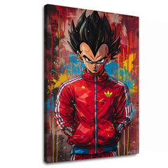 Saiyan: Πίνακας με τη Δύναμη του Πολεμιστή | Ακρυλικές Λεπτομέρειες