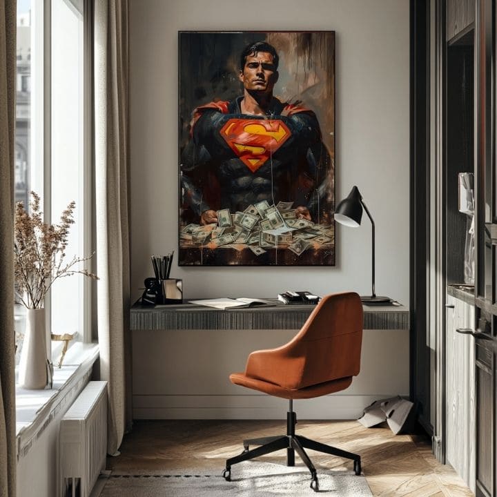 Εικόνα SUPERMAN: Money Man | Ακρυλικό λεπτομέρειες