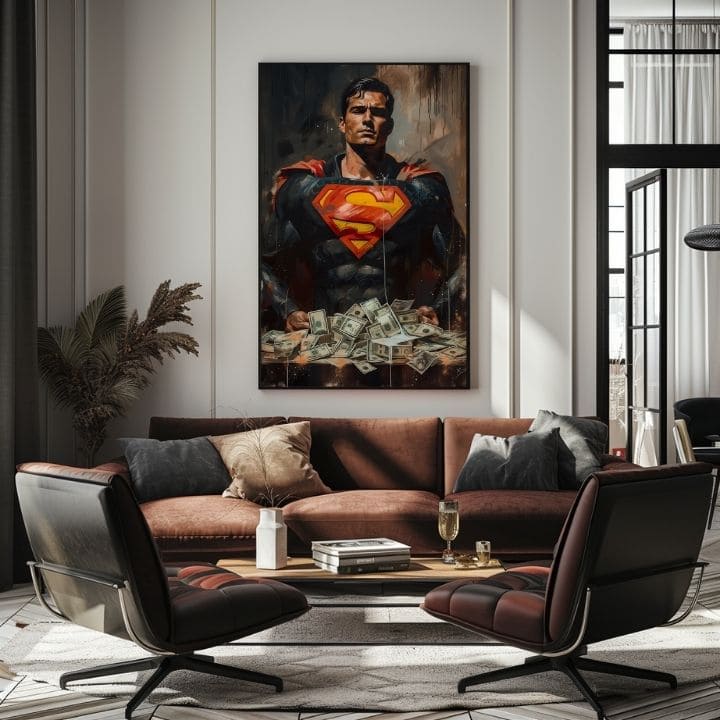 Εικόνα SUPERMAN: Money Man | Ακρυλικό λεπτομέρειες