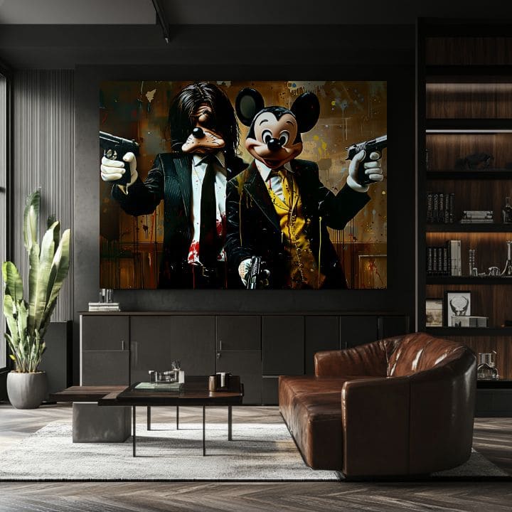 Εικόνα MICKEY AND THE MOBSTER | φινιρισμένο στο χέρι του καλλιτέχνη