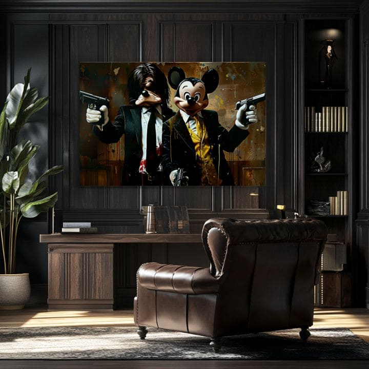 Εικόνα MICKEY AND THE MOBSTER | φινιρισμένο στο χέρι του καλλιτέχνη - εικόνα 3