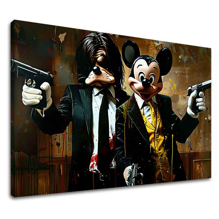 Εικόνα MICKEY AND THE MOBSTER | φινιρισμένο στο χέρι του καλλιτέχνη - εικόνα 2