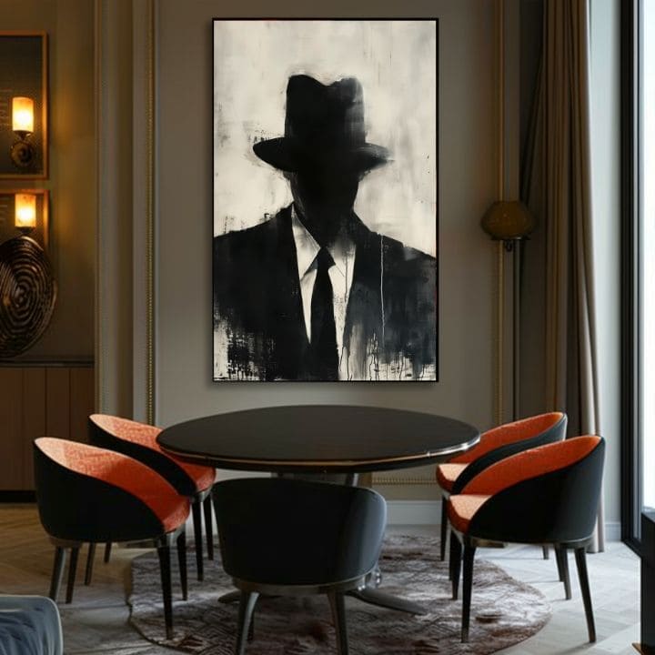 Εικόνα THE FACELESS MOBSTER | φινιρισμένο στο χέρι του καλλιτέχνη - εικόνα 4