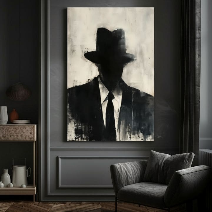 Εικόνα THE FACELESS MOBSTER | φινιρισμένο στο χέρι του καλλιτέχνη - εικόνα 5