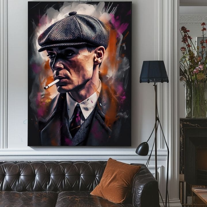 Πίνακας Tommy Shelby: Ο Βασιλιάς των Δρόμων | Ακρυλικές λεπτομέρειες