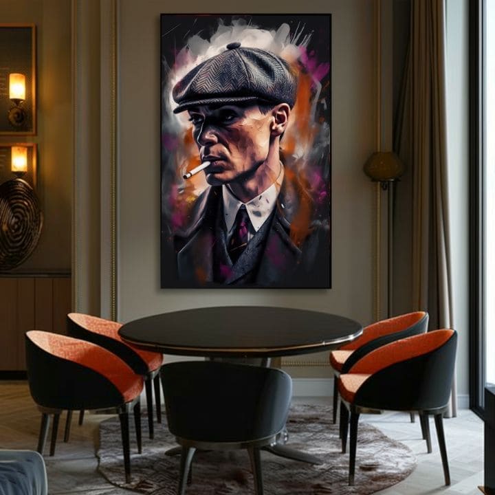 Πίνακας Tommy Shelby: Ο Βασιλιάς των Δρόμων | Ακρυλικές λεπτομέρειες