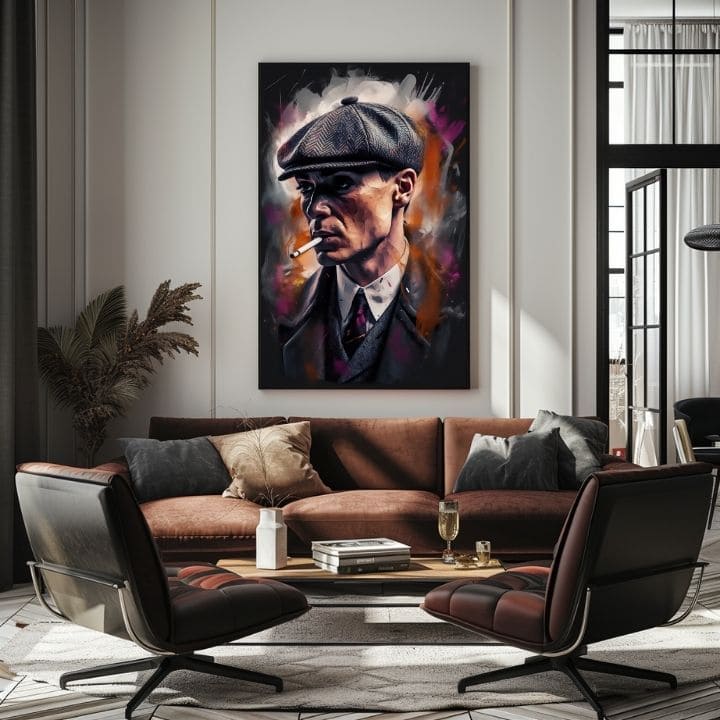 Πίνακας Tommy Shelby: Ο Βασιλιάς των Δρόμων | Ακρυλικές λεπτομέρειες