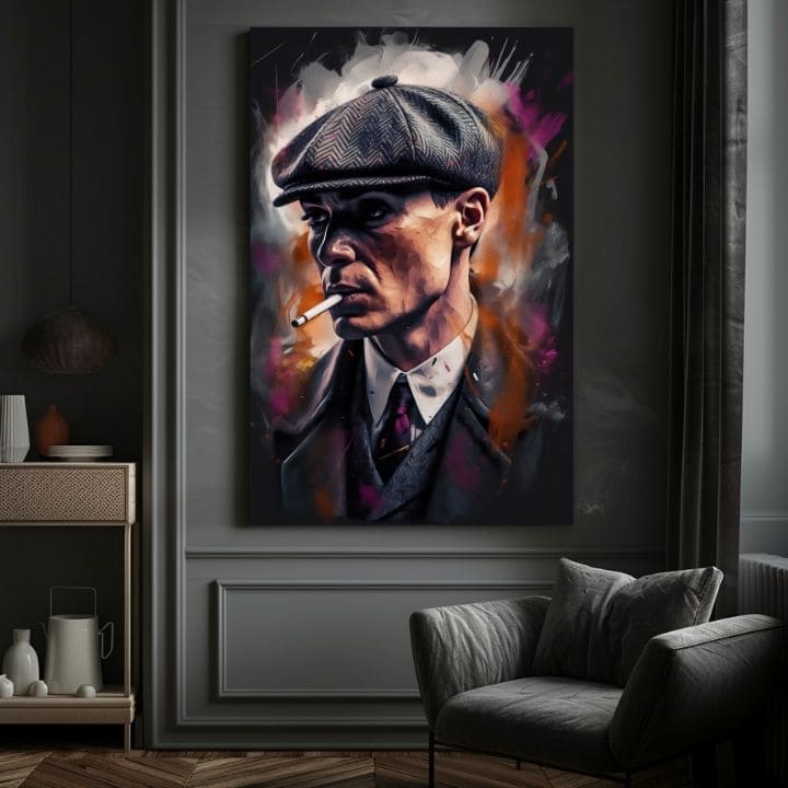 Πίνακας Tommy Shelby: Ο Βασιλιάς των Δρόμων | Ακρυλικές λεπτομέρειες