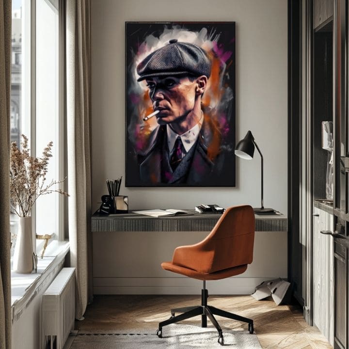 Πίνακας Tommy Shelby: Ο Βασιλιάς των Δρόμων | Ακρυλικές λεπτομέρειες