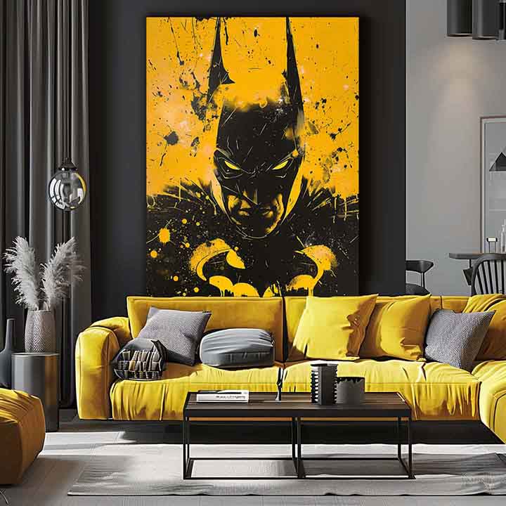 Εικόνα DARK KNIGHT σε καμβά | Ακρυλικό λεπτομέρειες