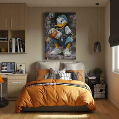 Εικόνα LEBRON DUCK σε καμβά | Ακρυλικό λεπτομέρειες