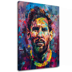 Εικόνα MESSI VIBES σε καμβά | Ακρυλικό λεπτομέρειες