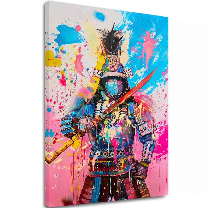 Εικόνα SAMURAI SPIRIT σε καμβά | Ζωγραφισμένη δομή