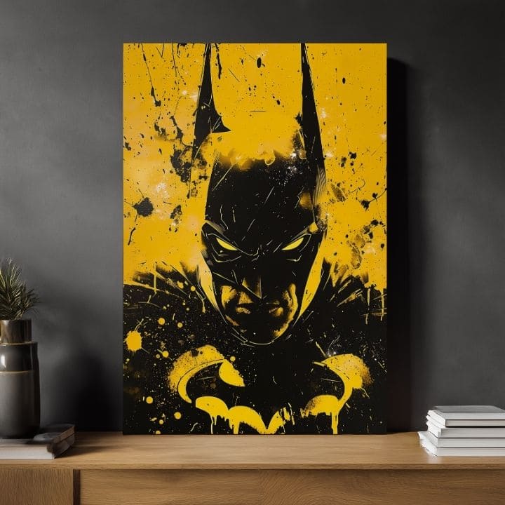 Εικόνα DARK KNIGHT σε καμβά | φινιρισμένο στο χέρι του καλλιτέχνη - εικόνα 3