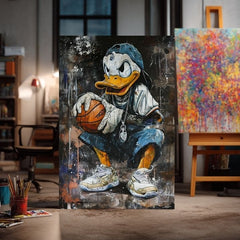 Εικόνα LEBRON DUCK σε καμβά | φινιρισμένο στο χέρι του καλλιτέχνη - εικόνα 4