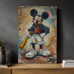 Εικόνα STREET MICKEY σε καμβά | Ζωγραφισμένη δομή