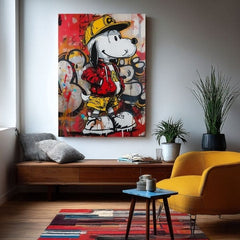 Εικόνα COOL SNOOPY σε καμβά | φινιρισμένο στο χέρι του καλλιτέχνη