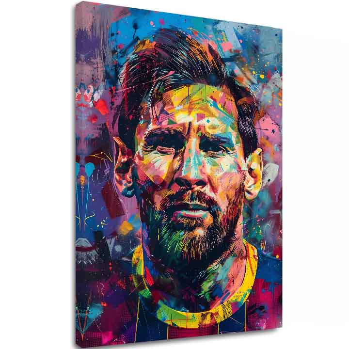 Εικόνα MESSI VIBES σε καμβά | φινιρισμένο στο χέρι του καλλιτέχνη - εικόνα 2