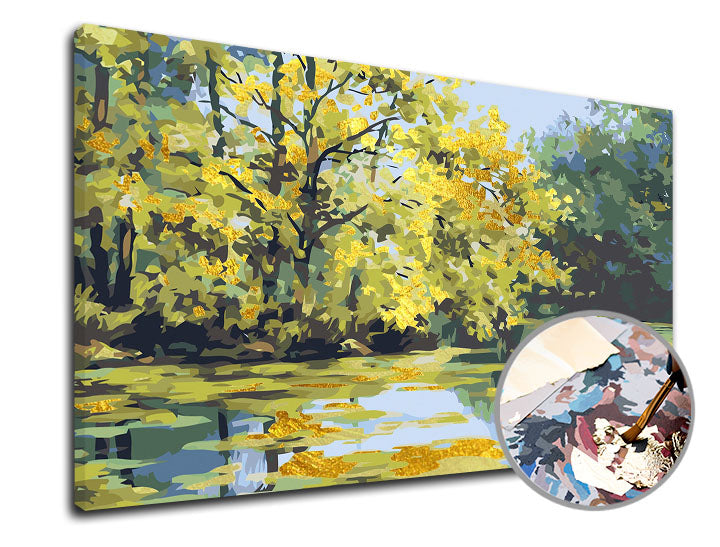 Ζωγραφική με αριθμούς PREMIUM GOLD | Λίμνη