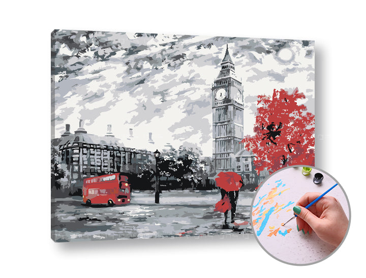 Ζωγραφική με αριθμούς LONDON FEELINGS | μεσαία δυσκολία