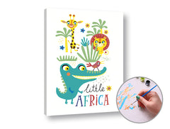 Ζωγραφική με αριθμούς LITTLE AFRICA | χαμηλή δυσκολία
