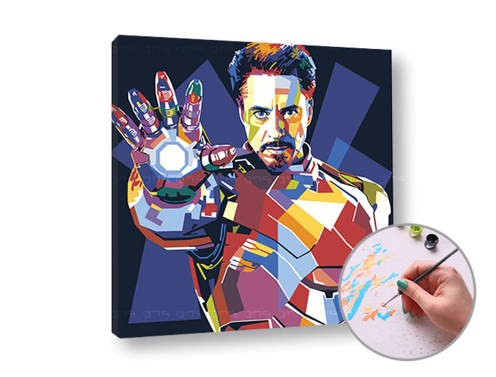 Ζωγραφική με αριθμούς IRONMAN | χαμηλή δυσκολία