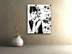 Χειροποίητος πίνακας ζωγραφικής POP Art της Audrey Hepburn ah6