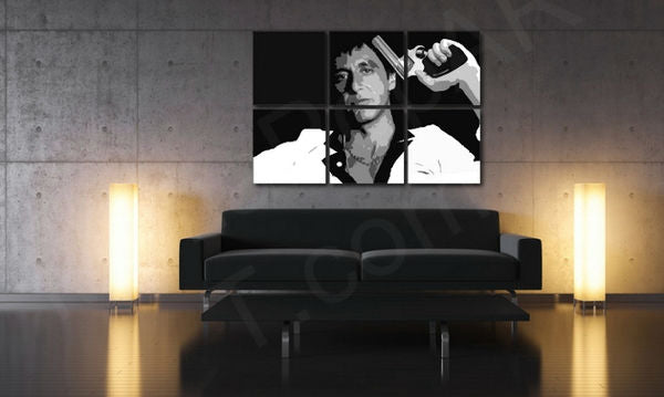 Χειροποίητος πίνακας ζωγραφικής POP ART SCARFACE - AL PACINO - εικόνα 2