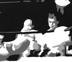 Χειροποίητος πίνακας ζωγραφικής POP ART MUHAMAD ALI 60x40 cm